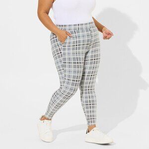 ❤️NWT VINTAGE TORRID POCKET LEGGING - PLAID - COMFORT WAIST - OPAQUE - PLUS SIZE
